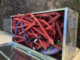 100m floating streamer – layflat inflatable Red Schlumberger