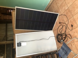 Solar panels – amorphous 64W x 2