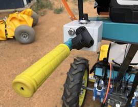 Two-wheel tractor steering joystick