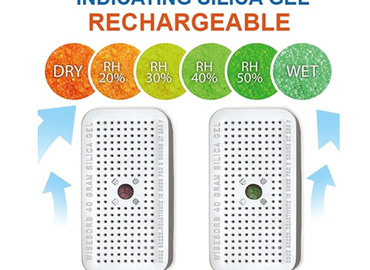 Desiccant – Re-usable Hydrosorbent Dehumidifier – 40 g, Al case with humidity indicator
